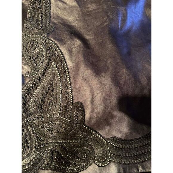 NWT Free People City Slicker Leather Mini Dress Size 10 retail $695 - Picture 4 of 6